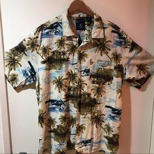 Caribbean Joe’s Aloha Shirt - Sea Plane Motif